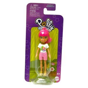 Polly Pocket Polly Doll 3.5 in Margot WhiteTop Pink Shorts FWY19 Mattel 2023 New